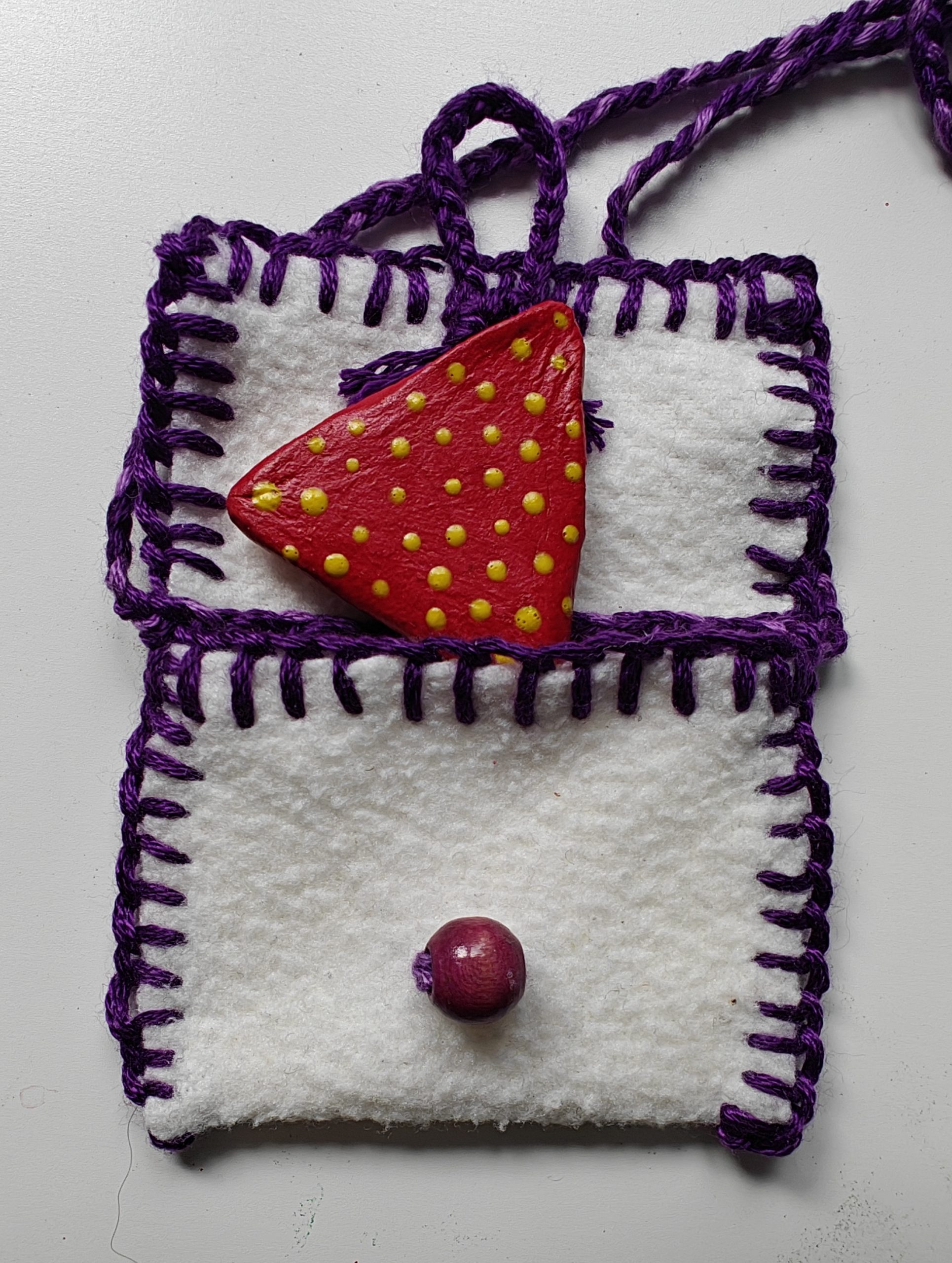 Hand-Sewn Textile Medicine Pouch - Ready to Ship - Image 11