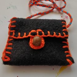 Hand-Sewn Textile Medicine Pouch - Ready to Ship