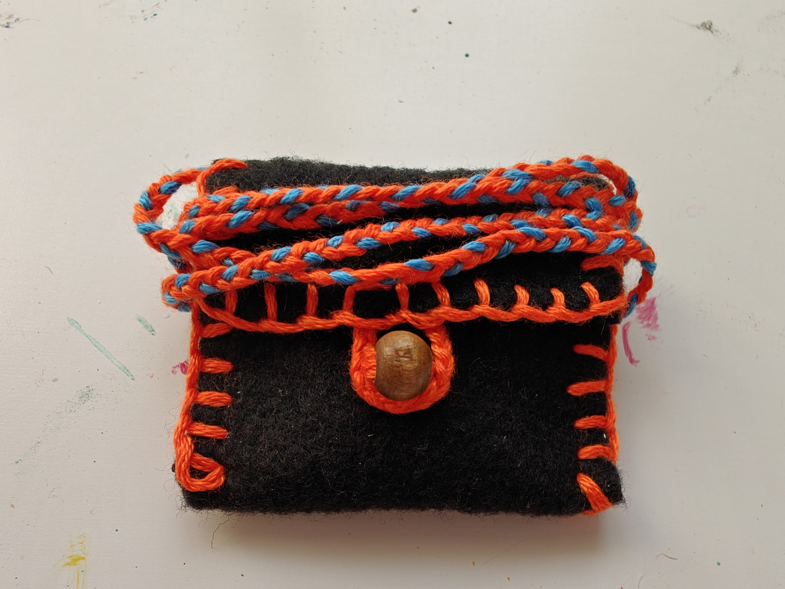 Hand-Sewn Textile Medicine Pouch - Ready to Ship - Image 5